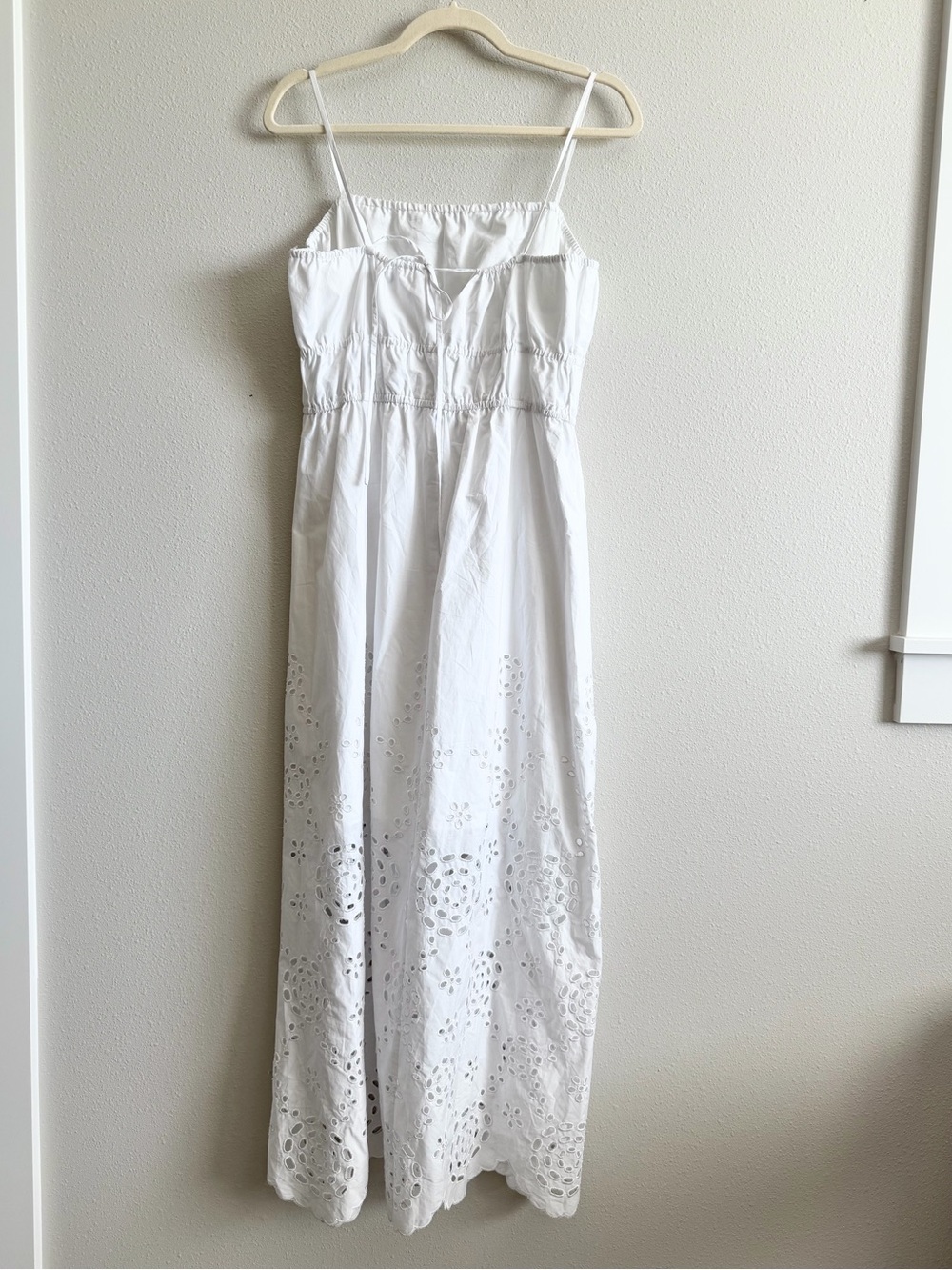 Madewell Embroidered Eyelet Poplin Dress Size 12 - Picture 11 of 11